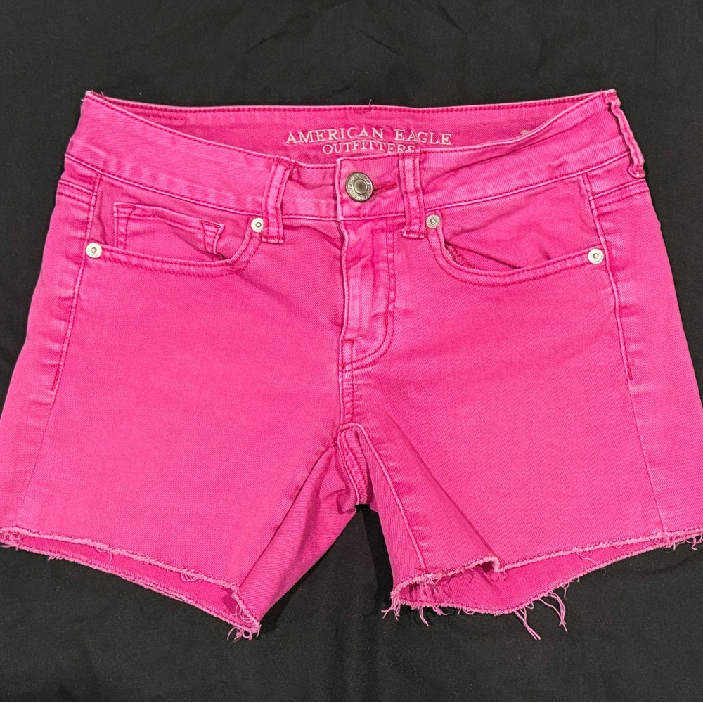 American Eagle Outfitters Hot Pink Jean Shorts